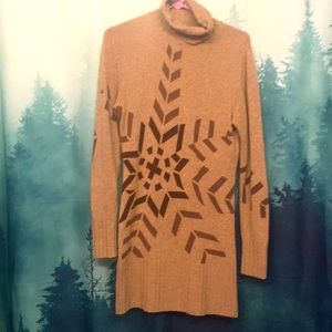 Cashmere turtleneck dress